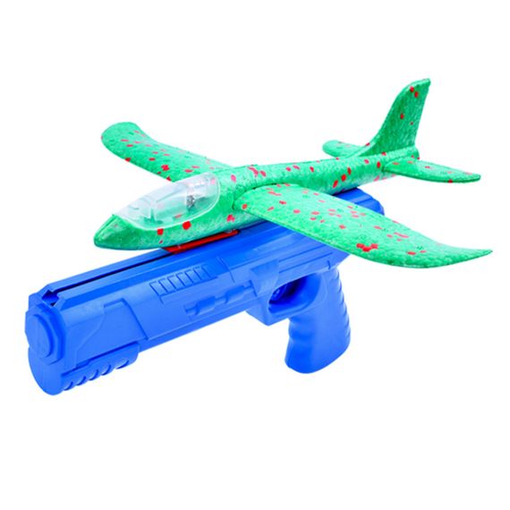 Игровой набор Самолетик на запуске TD202375(Green) 23 см, со светом