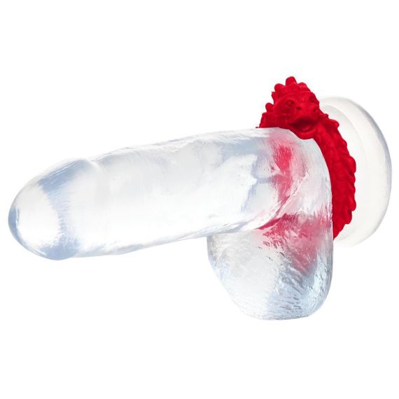 Ерекційне кільце – дракон Creature Cocks Rise of the Dragon Silicone Penis Ring – Red, діаметр 4 см Sex Aura | Зображення 6
