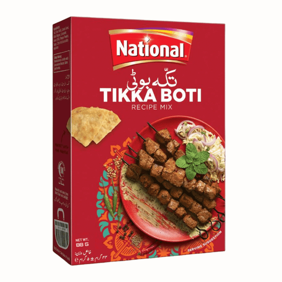 Суміш спецій для мʼяса  Tikka Boti Mix 88г National 620514011912
