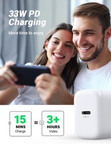 Сетевое зарядное устройство Ugreen CD272 33W PD3.0 QC4.0 Smart Fast Charger Белый