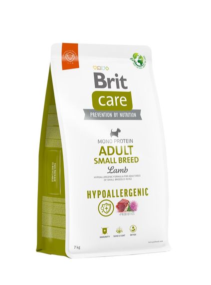 Корм Brit Care Hypoallergic Small Breed Lamb сухий гіпоалергенний з ягнятком для собак малих порід 7 кг
