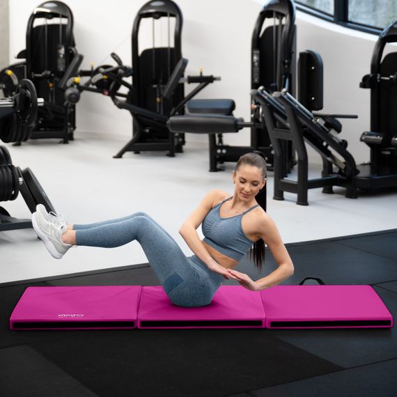 Мат гимнастический жесткий Gymtek 5см розовый | Зображення 3