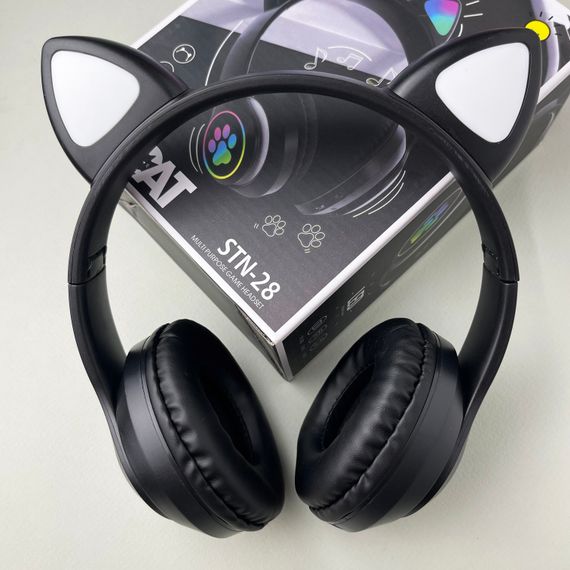 Бездротові навушники Cat Ear RGB STN-28 (Чорний) | Зображення 5