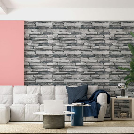 Панель стінова 3D 700*700*4mm сірий сланець (D) SW-00002003 | Зображення 4