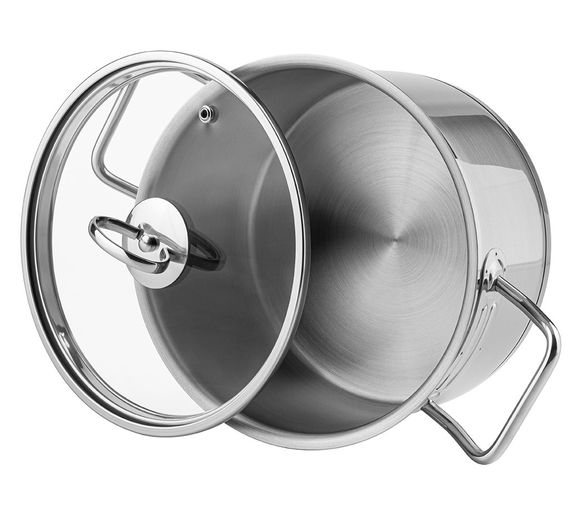 Каструля Vinzer Universum 50063, 3.7 л, 20 см, з нержавіючої сталі з кришкою, для всіх типів плит | Зображення 1