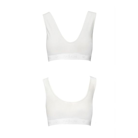 Спортивний топ з еластичної бавовни Passion PS005 TOP white,, XL | Зображення 4