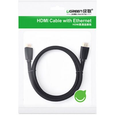Кабель мультимедийный HDMI to HDMI 1.5m HD118 Nylon Braid (Black) Ugreen (40409) | Зображення 3