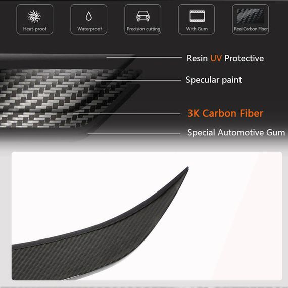 Спойлер PSM-Style V2 (для F30/F80, Карбон) для BMW 3 серія F-30/31/34 2012-2019 рр | Зображення 4