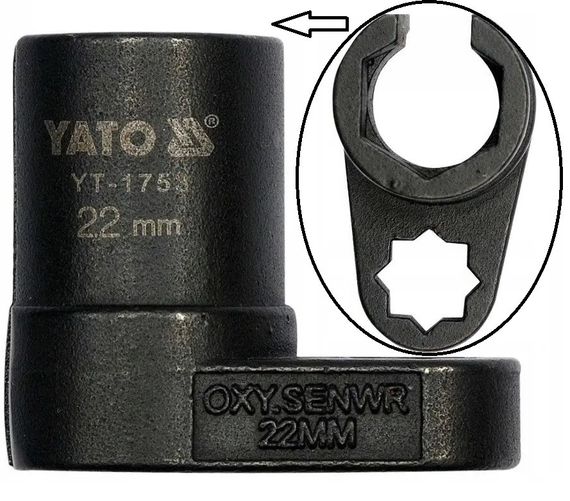 Ключ для лямбда зонда 22 мм YATO Польща YT-1753
