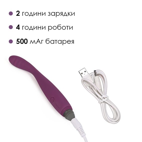 Тонкий вібратор точки G Svakom Cici Violet | Зображення 3
