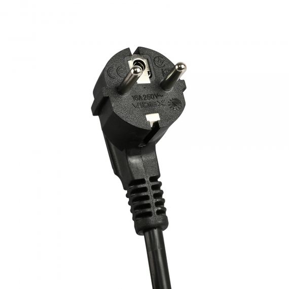 Мережевий подовжувач VIDEX ONCORD з/з 3п 3м (3x1.5мм) 2.4А 2USB+USB-C з кнопкою Black | Зображення 7