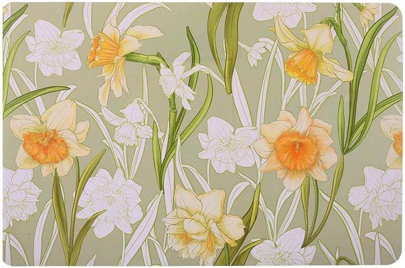 Набір 12 сервірувальних серветок 28x43см підтарільники Floral-089, поліпропілен