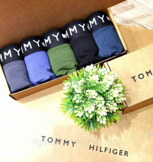 Подарунковий набір чоловічих трусів Tommy Hilfiger в коробці - ціна поштучно