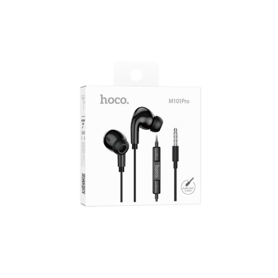 Навушники HOCO M101 Pro Crystal sound wire-controlled earphones with microphone Black | Зображення 5