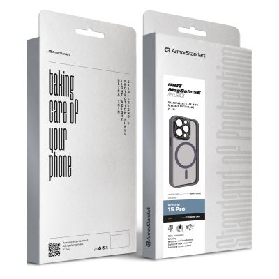 Чехол для мобильного телефона Armorstandart Unit MagSafe SE Apple iPhone 15 Pro Titanium Grey (ARM75380) | Зображення 1