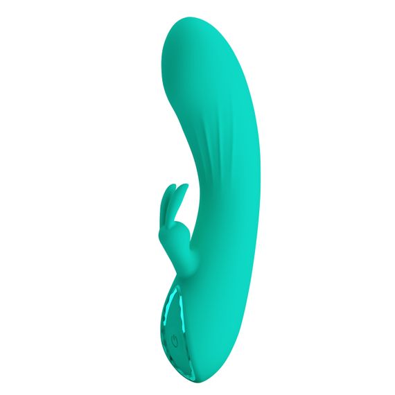 Вібратор-кролик PRETTY LOVE DJ Stick бірюзовий, 12.7 х 2.7 см Sex Aura