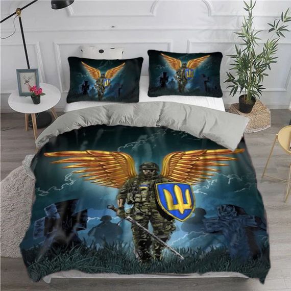 Постільна білизна з плюш-велюру Крилатий Воїн 12037 215х150 см