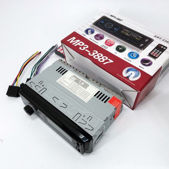 Автомагнітола MP3 3887 ISO 1DIN сенсорний дисплей LED/LCD, Автомобільна магнітола 1din штатна | Зображення 7