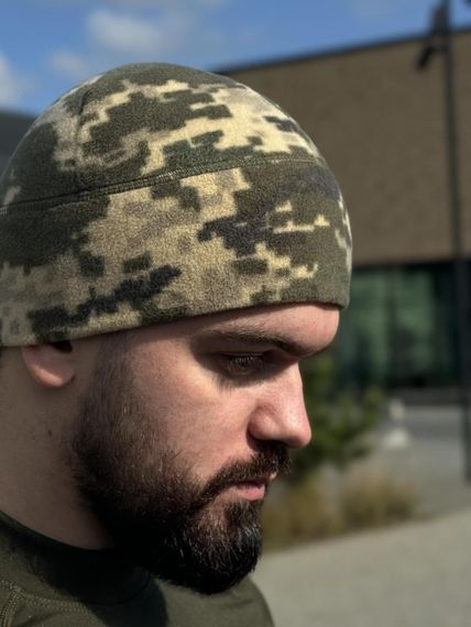 Шапка фліс піксель Military | Зображення 1