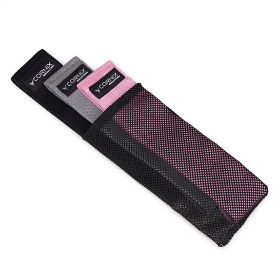 Резинки для фітнесу та спорту із тканини Cornix Hip Band набір 3 шт XR-0050 | Зображення 5