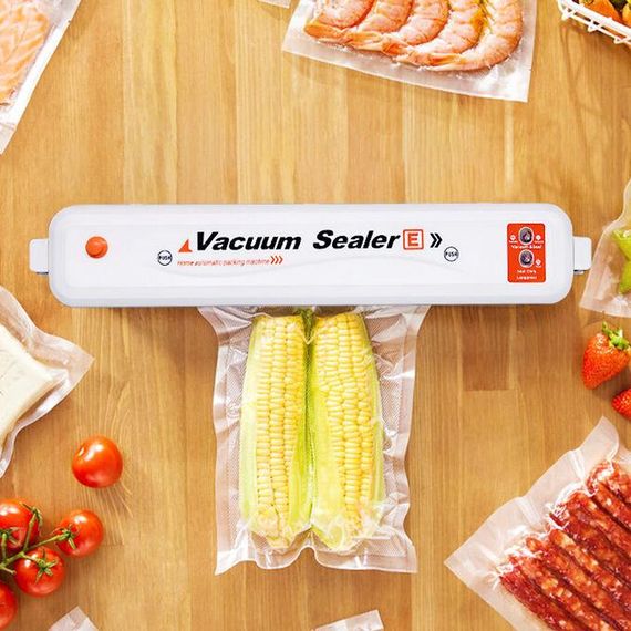 Вакуумний пакувальник NEW Vacuum Sealer ZWPA-001 вакууматор білий із помаранчевим | Зображення 1