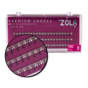 Ресницы-пучки ZOLA 10D 8 mm
