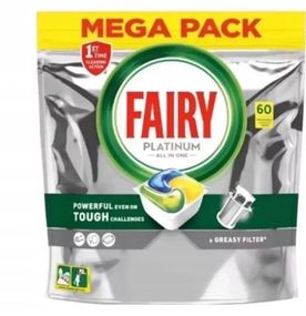 Капсулы для посудомоечных машин Fairy All in One Platinum Plus (60 шт) Лимон