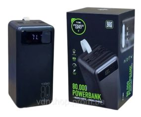 Павер банк Power Way TX80 80000mAh c 3 кабелями (Реальная мощность) Power Bank