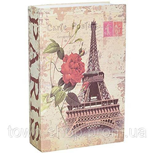 Книга-сейф на замке MK 0791 металлическая (Эйфелева башня)