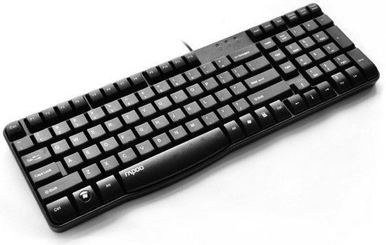 Дротова клавіатура Rapoo N2400 USB Black | Зображення 1