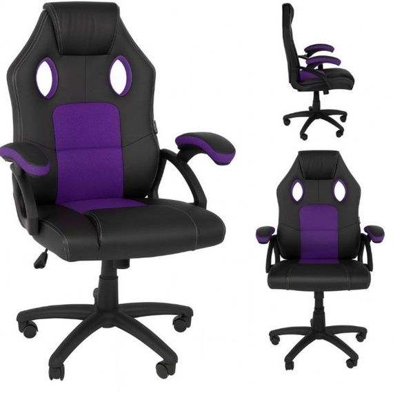 Крісло геймерське Bonro Бонро YS-6056 фіолетове (42401033) | Зображення 6