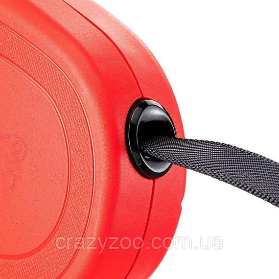 Поводок-рулетка для собак Ferplast Flippy One Tape S до 15 кг красная лента 4 м 75092222 | Зображення 2