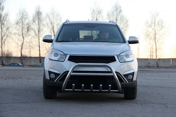 Кенгурятник WT003 (нерж.) для SsangYong Korando 2010-2019 | Зображення 1
