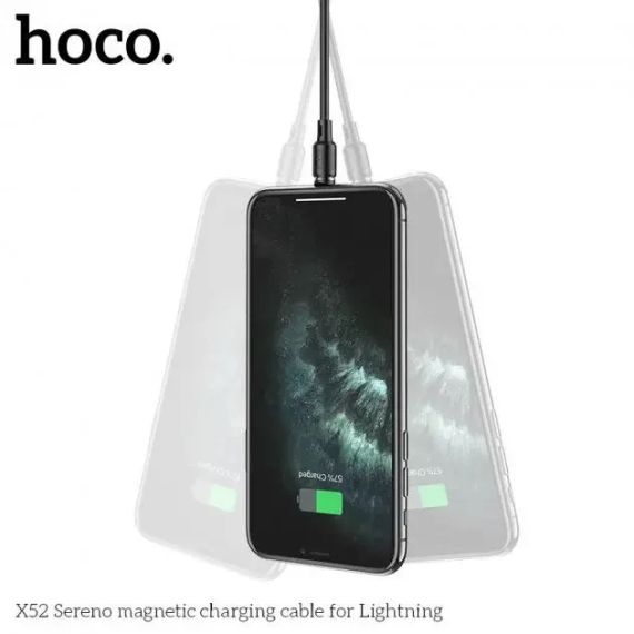Кабель HOCO X52 iPhone5 Sereno magnetic 1м МАГНИТНЫЙ 2.4A | Зображення 4