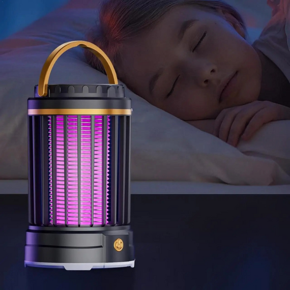 Електрична LED-лампа від комарів, лампа від комах, знищувач комах 14х8,6 см | Зображення 1