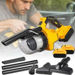 Аккумуляторный пылесос для автомобиля, 5000 мAh, 48V, желтый, 5520, / Портативный пылесос / Пылесос для дома