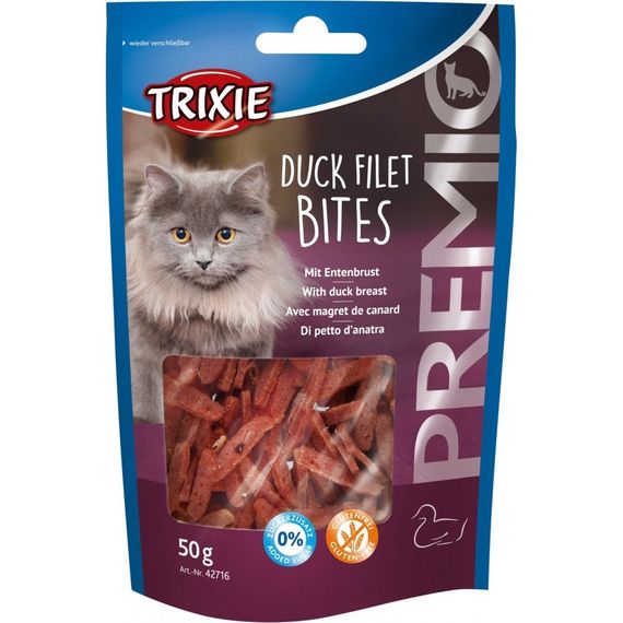 Ласощі для котів Trixie Premio Duck Filet Bites з качкою 50 гр