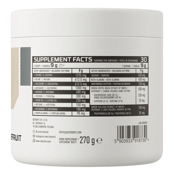 Аминокислоты Ostrovit Amino Revive 270 g (Grapefruit) | Зображення 1