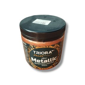 Декоративна акрилова емаль ТМ «ТRІОRА» 0,4 КГ 922 Бронза