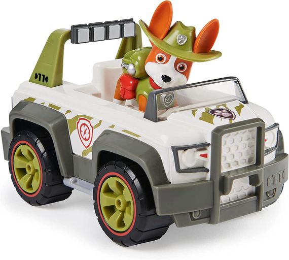 Щенячий патруль Спасательный джип и фигурка Трекер. Paw Patrol Tracker's Jungle Cruiser Vehicle with Figure | Зображення 3