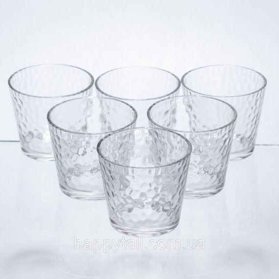 Набір склянок для напоїв Textured Tumbler 6 штук по 140 мл HP-17-17