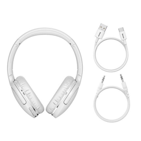 Беспроводные наушники Baseus Encok Wireless headphone D02 Pro White | Зображення 5
