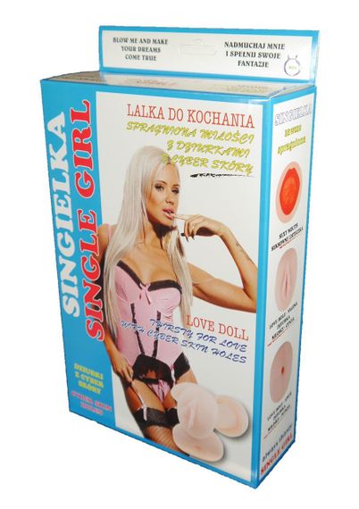 Надувна лялька "Singielka" зі вставкою з кібершкіри Sex Aura | Зображення 1