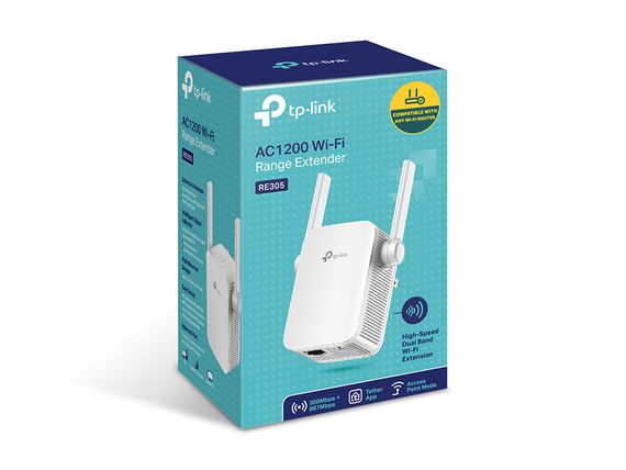 Повторювач Wi-Fi сигналу TP-Link RE305 AC1200 1хFE LAN ext. ant x2 (RE305) | Зображення 6