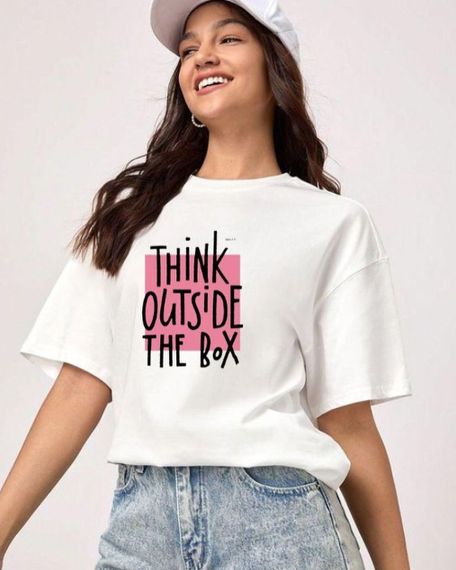 Футболка жіноча з принтом повсякденна XL Білий