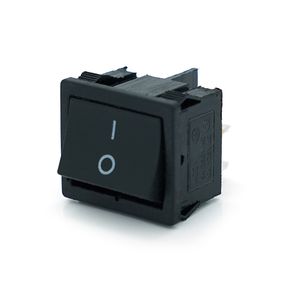 Перемикач ON-OFF KCD1-104, 250VAC/6A, 4 контакти, Black