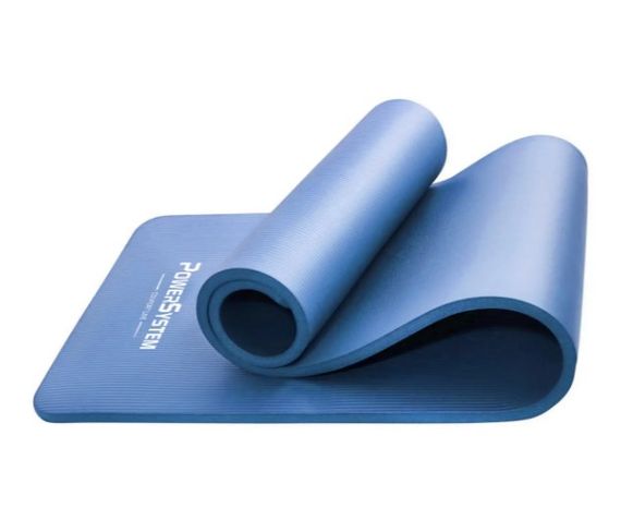 Килимок для йоги та фітнесу Power System PS-4017 NBR Fitness Yoga Mat Plus Blue (180х61х1) (PS-4017_Blue) | Зображення 9
