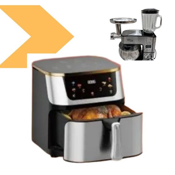 Кухонний комбайн 7в1 з дисплеєм 6л 4200Вт чорний XPRO ZP-135 (45350-ZP-135_4010) | Зображення 1