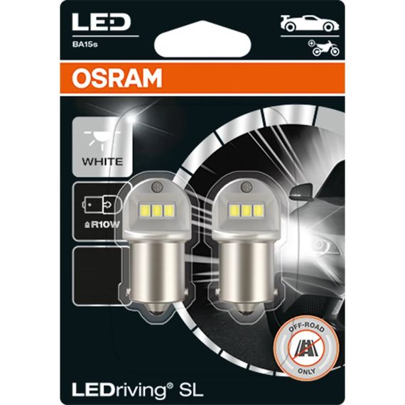 Комплект світлодіодних ламп OSRAM LEDriving SL 5008DWP-02B R5/R10W 6000K 12V White (2 шт) | Зображення 1