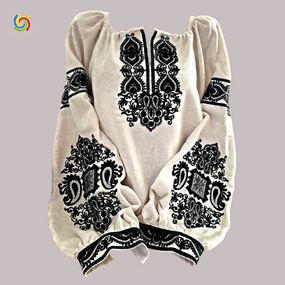 Рубашка Украинская вышиванка  323813 цвет белый размер 4XL